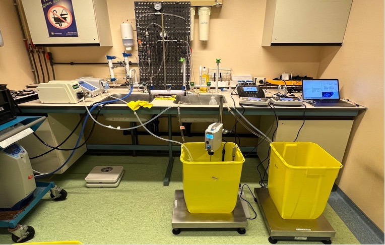 Experimental setup at UMC Utrecht